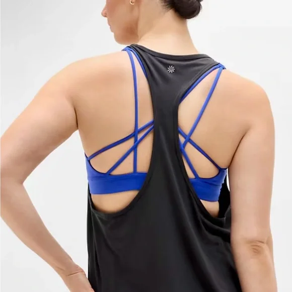 NWT - Athleta - With Ease Sport Racerback Tank - Women's - Size L - Black Color - Picture 5 of 12